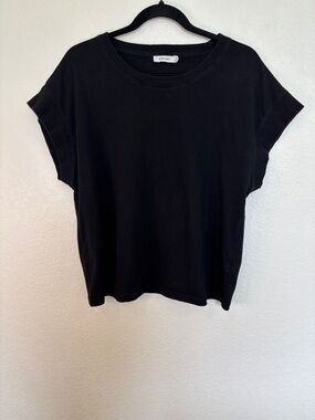 Mod Ref Black Short-Sleeve Boxy Tee